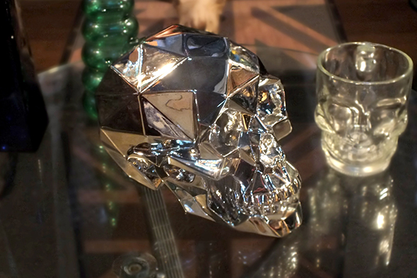 クロムスカル クロームポリゴンスカルヘッド Chrome Polygon Skull