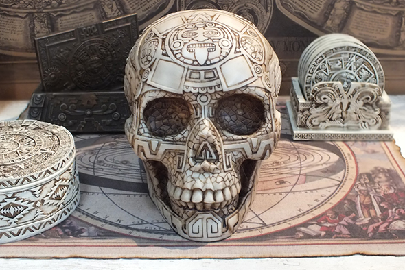 マヤ文明 アステカ(暦石)カレンダー アステカスカル Aztec Skull 
