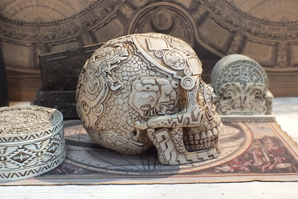 マヤ文明 アステカ(暦石)カレンダー アステカスカル Aztec Skull 