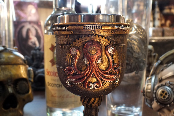 スチームパンク クラーケン(オクトパス)ゴブレット Steampunk Kraken Octopus Goblet