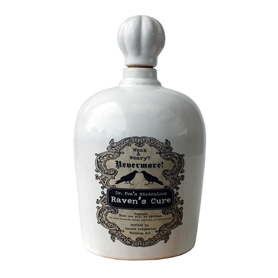 ゴシックレイヴン ネバーモア ポイズンセラミックボトル(毒瓶)    Gothic Raven's Cure Nevermore Poison Bottle White
