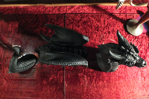 ドラゴン像 ゴシックガーデンアートフィギュア Lawn dragon statue
