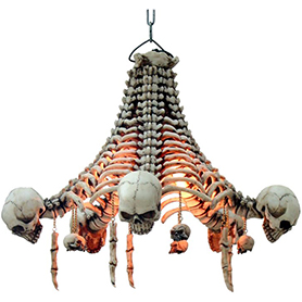 スカルシャンデリア スカル＆ボーンシェードランプ Skull Chandelier Skull and Bone shade Lamp 